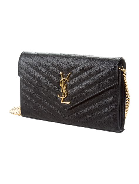 yves saint laurent envelope chain wallet|vintage yves Saint Laurent wallet.